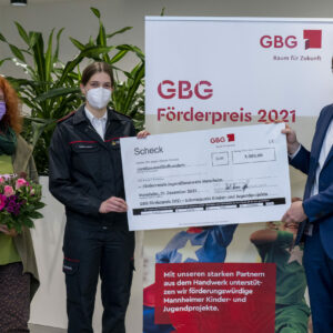 Jugendfeuerwehrabteilung Mannheim Abt. Neckarau gewinnt beim GBG Förderpreis